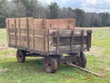 ANTIQUE PULL TYPE CORN PICKING WAGON