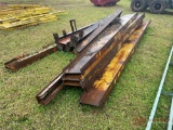 VARIOUS METAL TRUSSES, i BEAMS, AND ANGLE IRON