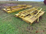 16' AND 10' SECTIONS OF METAL PLATFORMS WITH SAFETY RAILS AND LADDERS