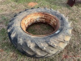 TRACTOR WHEEL AND TIRE