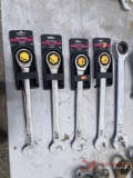 (5) NEW GEAR WRENCHES, 30 MM, 32 MM, 36 MM