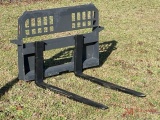 (1) NEW/UNUSED SPF 48? UNIVERSAL PALLET FORKS WITH DUAL STEPS