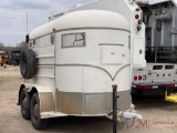 HALE MANUFACTURING 2 HORSE TRAILER, TACK STORAGE