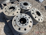 (4) ALUMINUM TRUCK WHEELS