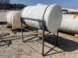 PLASTIC 300 GALLON TANK WITH METAL STAND