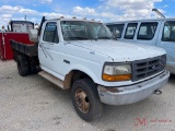 1997 FORD F-SUPER DUTY FLATBED TRUCK