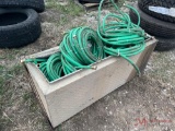 ALUMINUM TOOL BOX WITH NUMEROUS WATER HOSES