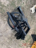 NEW MOWER KING SKID STEER AUGER ATTACHMENT