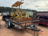 16' X 7' TANDEM EQUIPMENT TRAILER AND KOMATSU CRAWLER LOADER