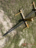 3PH BALE SPEAR (YELLOW)