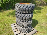 (4) NEW/UNUSED 12-16.5 N.H.S CAMSO TIRES, WHEEL MOUNTED