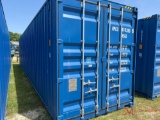 (1) 40' SINGLE TRIP HIGH CUBE CONTAINER (LIKE NEW)