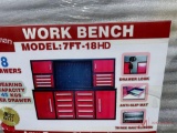 NEW 7' 18 DRAWER WORK BENCH