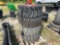 USED (4) SKID STEER WHEELS & TIRES