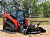 2021 KUBOTA SVL97-2 MULTI TERRAIN LOADER WITH HEAVY DUTY HYDRAULIC TREE CUTTER