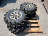 (4) 30X9.00-14 ITP UTV TIRES AND CAN-AM WHEELS
