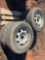 (4) USED 235/75R17 TIRES, WHEEL MOUNTED