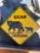 BEAR CROSSING SIGN