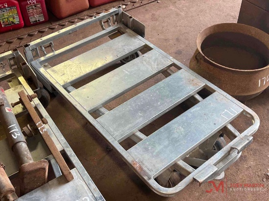 ALUMINUM ROLLING CART...