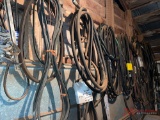 NUMEROUS VARIOUS SIZE BELTS AND CLAMPS