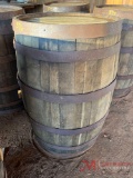 (1) WOODEN BARREL