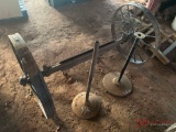 WAGON AXLE AND (2) STANDS