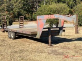 24' FLATBED GOOSENECK TRAILER