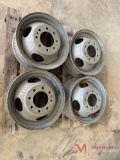 (4) TRAILER WHEELS