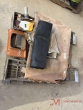 CONTENTS OF PALLET MACK TRUCK PARTS, MESH TARP, FILTER