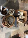 CONTENTS OF PALLET, PIPE FITTINGS, SHOP VAC, METAL SHEVES