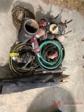 CONTENTS OF PALLET PIPE, SILT FENCE, EXTENSION CORD, HOSES