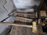 SLEDGE HAMMER AND 2 BEAD BUSTER HAMMERS