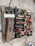 CONTENTS OF PALLET CIRCULAR SAW, DRILLS, DRILL BITS, STAPLER