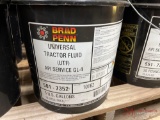 UNUSED 5 GALLONS OF BRAD PENN UNIVERSAL TRACTOR FLUID