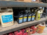 HYDRAULIC OIL, ENGINE OIL, COOLANT, LIGHTS