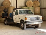 1990 FORD F-SUPER DUTY FLATBED SERVICE TRUCK