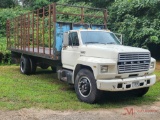 1984 FORD F7000 FLAT-BED TRUCK