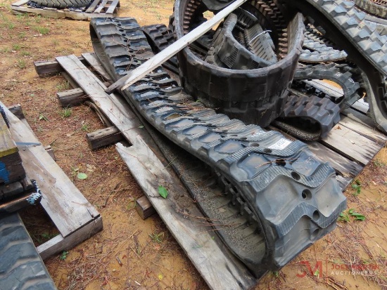 (6) USED VARIOUS SIZE RUBBER TRACKS