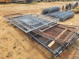 LOT OF CHAIN LINK FENCE GATES AND CATTLE WIRE GATE