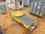 METAL ROLLING CART/OIL DRAIN, SPILL CONTAINER