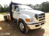 2008 FORD F650S/A FLATBED DUMP TRUCK