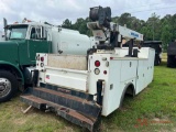 16' SERVICE BED, 6000 LB AUTO CRANE WITH REMOTE