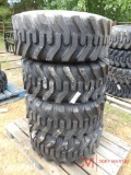 (4) NEW SKID STEER TIRES