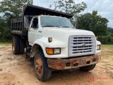 1998 FORD F800 SINGLE AXLE DUMP TRUCK