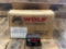 500 ROUND BOX OF WOLF POLYFORMANCE...223 REM FMJ 62GR STEEL AMMO