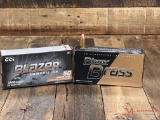 2 BOXES OF BLAZER BRASS 9MM LUGER 115GR FMJ AMMO