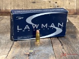 50 ROUND BOX OF SPEER LAWMAN 357 SIG 125 GR TMJ AMMO...