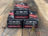 3 BOXES OF NORMA TAC-22 22LR 40GR LEAD ROUND NOSE AMMO