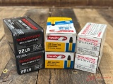 GROUP OF 6 MISC BOXES OF 22LR AMMO