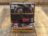 TWO BOXES OF FEDERAL HEAVYWEIGHT TSS 20GA 3IN #7 SHOT TURKEY AMMO...